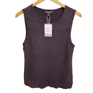 NWT Barefoot Dreams BDWCU22354 CozyChic Ultra Lite Ribbed Tank In Carbon Size L